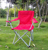 Outdoor Folding Beach Chair, Red Leisure Chair Portable Chair