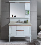 Soft Hing and Drawer Floor Mounted with Mirror PVC Cabinet