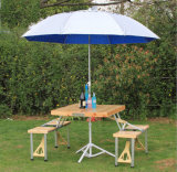 Outdoor Wooden Portable Folding Tables and Chairs