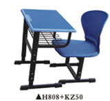 Hot Sales Plastic School Chair and Desk with High Quality H808+KZ025