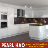 New Zealand Style High Gloss White Lacquer Kitchen Cabinets