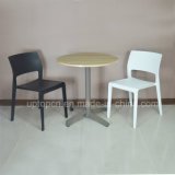 Commercial Plastic Restaurant Table with Wooden Desktop and Chair Furniture Set (SP-CT354)