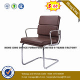 Chrome Metal Base Stackable Leather Conference Training Chair (HX-NCD514)