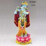 Resin Cyan Finish Hindu Religious Statue