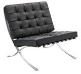 Modern Furniture Barcelona Leather Sofa Chair with Ottoman (PE-F66)