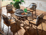 Outdoor /Rattan / Garden / Patio / Hotel Furniture Cast Aluminum Chair & Barbecue Table Set (HS3165C &HS 6122DT&HS 5003RC & ICE BUCKET)