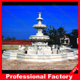 Large White Marble Fountain for Garden Decoration