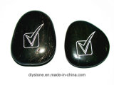 Engraved Stone for Beach Black Color