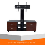 Simple Wood Furniture Used LCD TV Stands Glass TV Stand with 2 Drawer