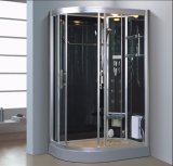 1200mm Sector Gray Steam Sauna with Shower for Single Persons (AT-D0902A)