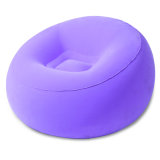 Flocked PVC Promotion PVC Inflatable Round Sofa Chair