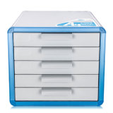 5-Drawers Office Aluminium Desktop File Cabinet with Lock C6750
