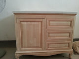 Rubber Wood Furniture Bathroom Cabinet