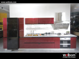 2015 Welbom Small Hotel Lacquer Red Kitchen Cabinet