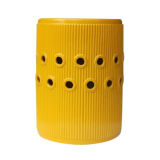 Ceramic Yellow Stool (LS-174)