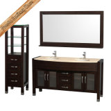 Fed-1079b 60 Inch Floor Standing Double Sinks Bathroom Vanity