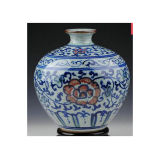 Chinese Antique Blue and White Vase Lw933