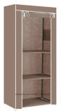 Single Fabric Canvas Clothes Wardrobe Cupboard Shelves Storage Organiser Hanging (FW-45C)