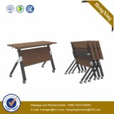 New Design Promotion Price Metal Antique Wooden Folding Table (UL-NM054)
