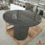 Gold Jade Brown Marble Dinner Table Interior Round Stone Table