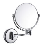 Metal and Chrome Double Side Makeup Mirror (WT-1438)