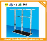 Silver 4 Way Stainless Steel Clothing Racks clothes Display Shelves