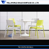 Hot Sale Solid Surface 4 People Round Dining Table for Home and Restaurant