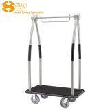 304# Stainless Steel Luggage/Bellman Cart for Hotel Lobby (SITTY 92.2114AB)