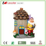 New Fairy Garden Resin Gnome House Statue for Dollhouse and Garden Decoration