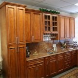 Lacquer Solid Wood Kitchen Cabinet with Open Area for Modern Kitchen