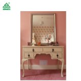 Modern Furniture Hot Sale Solid Wood Makeup Table and Mirrirs Set