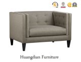 Modern Wooden Single Fabric Sofa Chair for Living Romm (HD165)