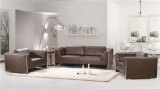 Affordable Stainless Steel Rest Leisure Guest PU Leather Sofa