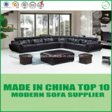 Soft L Shape Furniture Set Modular Leather Sofa Bed
