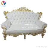 Antique Loveseat Chair Double Seat Leisure Sofa for Salon Furniture