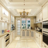 Country Age Classical U Style PVC Kitchen Cabinets