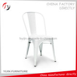 Contemporary Metal Cheap White Cafe Dining Chairs (TP-49)
