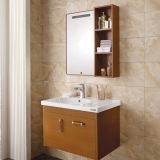 Oppein Modern Brown Melamine Wooden Bathroom Cabinets (OP13-023-80)