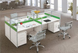 Modern Workstation Melamine Office Glass Office Call Center Tables (SZ-WS906)