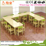 Nursery School Kids Wooden Table and Chairs Kindergarten Furniture