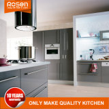 Grey Design Oak Wood Veneer Kitchen Cabinet