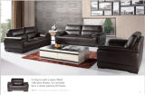 Living Room Furniture Genuine Leather Sofa with High Density