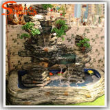 2015 Unique Style Plastic Fake Artificial Decoration Waterfall Fountain Rockery