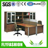 High Quality Office Furniture Wooden Staff Desk with Wall Cabinet (PT-63)