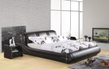 Stylish Leather Double Bed Soft Bedroom Furniture