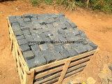 Design Natural Black Basalt Paving Cobble Stone for Landscaping / Patio / Driveway
