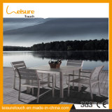 Top Quality Aluminum Polywood Modern Table and Chair Set Garden Outdoor Leisure Dining Furniture