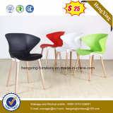 Cheap PP Plastic Chair Replica Chair with Solid Wood Legs Modern Plastic Dining Chair (hx-5CH141)