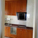 Custom Red Us Oak Solid Wood Kitchen Cabinet