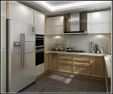 Welbom New Design Birch Wood U Shape Small Kitchen Cabinets